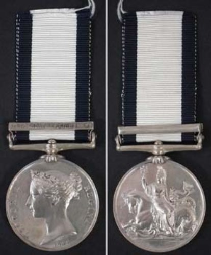 Lot 94 - Naval Genral service medal for James McCoy.