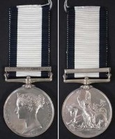 Lot 94 - Naval Genral service medal for James McCoy.