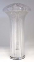 Lot 140 - Striped glass lamp probably Murano,   with