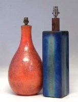 Lot 157 - Two 1950's design lamp bases,   one with overall
