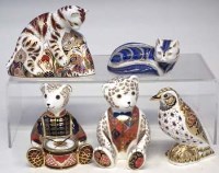 Lot 175 - Five Crown Derby Paperweights