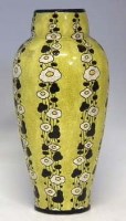 Lot 205 - Boch Freres vase   decorated with stylised flora