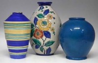 Lot 206 - Three Boch Frères vases