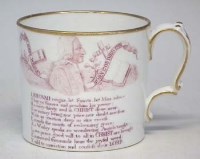 Lot 241 - John Wesley commemorative mug probably Minton