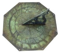 Lot 17 - Bronze sundial.