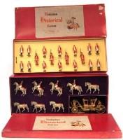 Lot 26 - Two boxes Britains historical series (Royal Household).