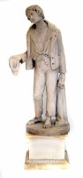 Lot 454 - A 19th century marble figure by Giuseppe Livi