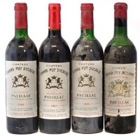 Lot 101 - Chateau Grand Puy Ducasse  Pauillac, 1966 one