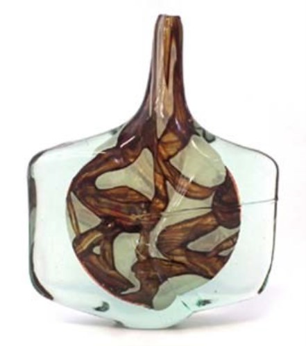 Lot 170 - Michael Harris Isle of Wight fish vase.