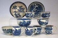 Lot 184 - Group of 18th century English porcelain.
