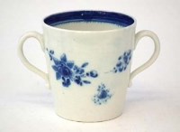 Lot 193 - Caughley chocolate cup.