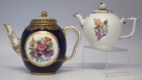 Lot 198 - Sevres teapot and one other.