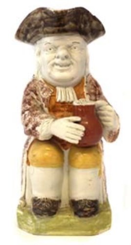 Lot 205 - Early Staffordshire toby jug.
