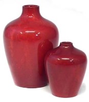 Lot 236 - Two Bernard Moore flambe vases.