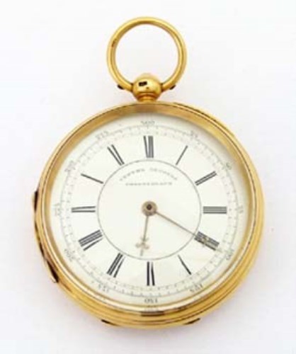 Lot 368 - 18ct gold chronograph by Lichtenstein,