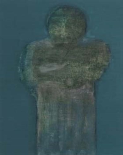 Lot 519 - George Kunkel, Figurative study, monoprint.