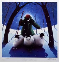 Lot 403 - After Mackenzie Thorpe (1956-), "Winter Romance"