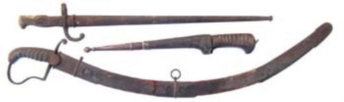 Lot 57 - 1796 type sword,   with leather scabbard