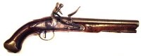 Lot 66 - Flintlock Light Dragoon pistol by Durrs Egg London