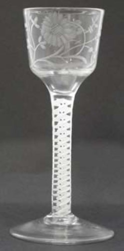 Lot 82 - An 18th century glass.