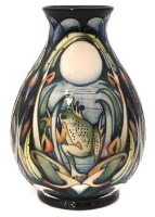 Lot 143 - Moorcroft shear water moon vase by Bossons trial.