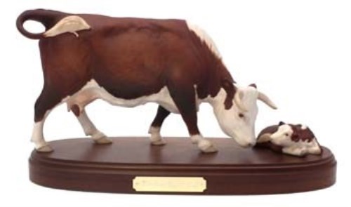 Lot 161 - Royal Doulton Hereford cow and calf