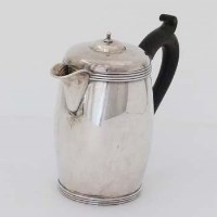 Lot 185 - Silver hot water jug.