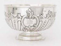 Lot 196 - Silver punch bowl
