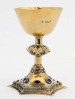Lot 213 - An Arts & Crafts silver gilt chalice