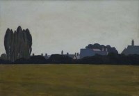 Lot 331 - Jim Billsborough, Poplars near Cop Lane, oil.