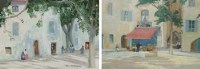 Lot 359 - Ada Pritchard, Continental views, oil (2).