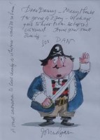 Lot 419 - John Ryan, Captain Pugwash, watercolour.