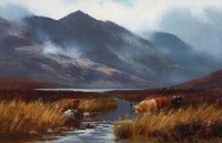 Lot 447 - Henry Hadfield Cubley, In Glencoe, oil.