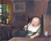 Lot 448 - Archibald Mackinnon, 'A Sketch', oil on canvas.