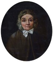 Lot 459 - Robert Bridgehouse, Portrait of an elderly lady, oil.