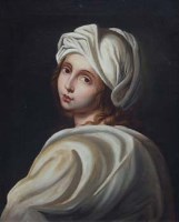Lot 463 - Continental School, Portrait of a boy, oil.