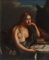 Lot 464 - After Giovanni Francesco Barbieri, Mary Magdalene, oil.