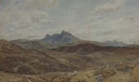 Lot 473 - Thomas Danby, Mount Arran, North Wales, watercolour.