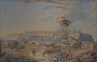Lot 483 - English School, 19th century, Gwalior, India, watercolour.