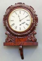 Lot 493 - American wall bracket clock.