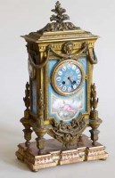 Lot 495 - French mantel clock.