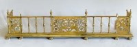 Lot 509 - Edwardian brass fender