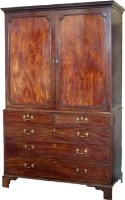 Lot 526 - Mahogany press early 19th century