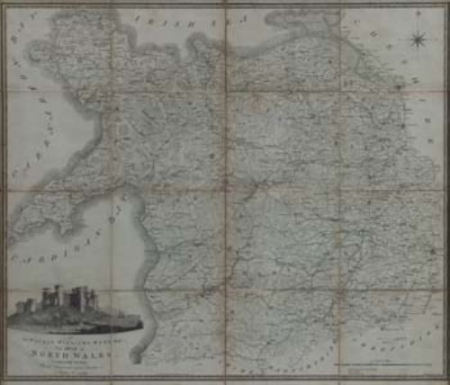 Lot 30 - John Evans, Map of North Wales.