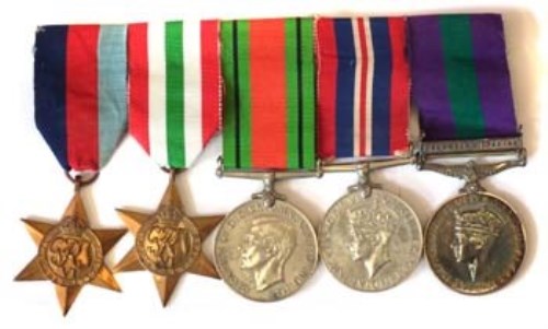 Lot 56 - WW2 group of five medals awarded to 2392448 CPL. E.G. BOTHAM R. SIGS.