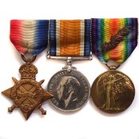 Lot 58 - A Great War trio of medals awarded to 2nd Lieutenant T.A. Jones