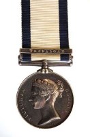 Lot 59 - Naval General Service Medal 1793 - 1840 for James Sharman with one clasp Trafalgar,     James Sharman (1785 - 1867) was pressed into service with the