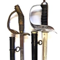 Lot 61 - Royal Engineers sword and a German Army sword.