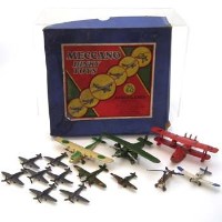 Lot 79 - Meccano part No. 60 airplane set and others.