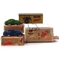 Lot 81 - Two Schuco cars and garage.